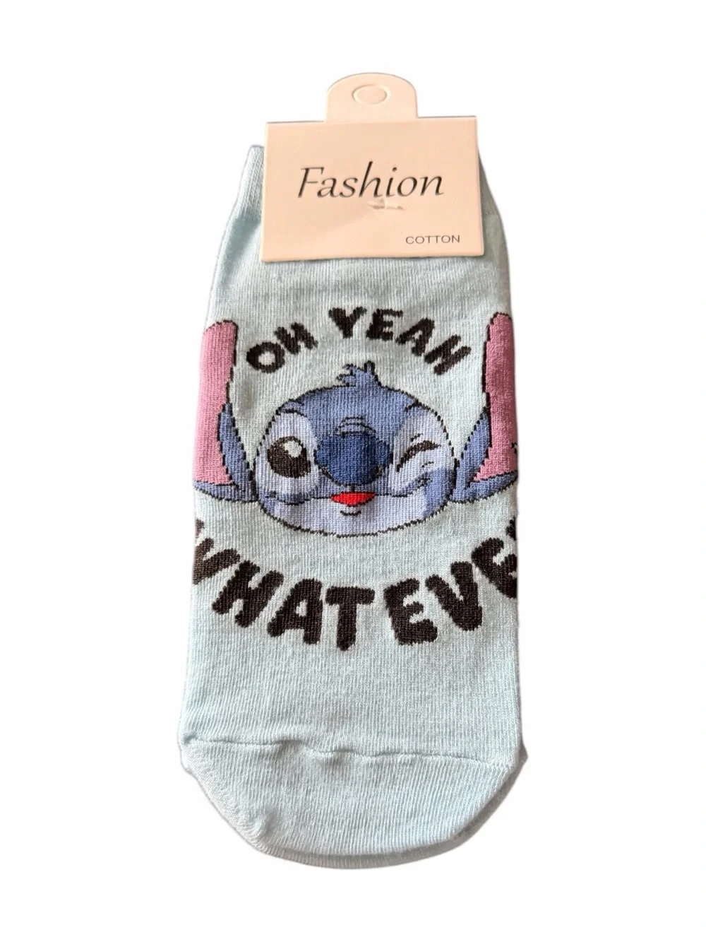 NWT-Stitch-- Cute Stitch Ankle Socks Trio - Blue, Teal, White
